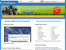 Tablet Screenshot of freeteams.com